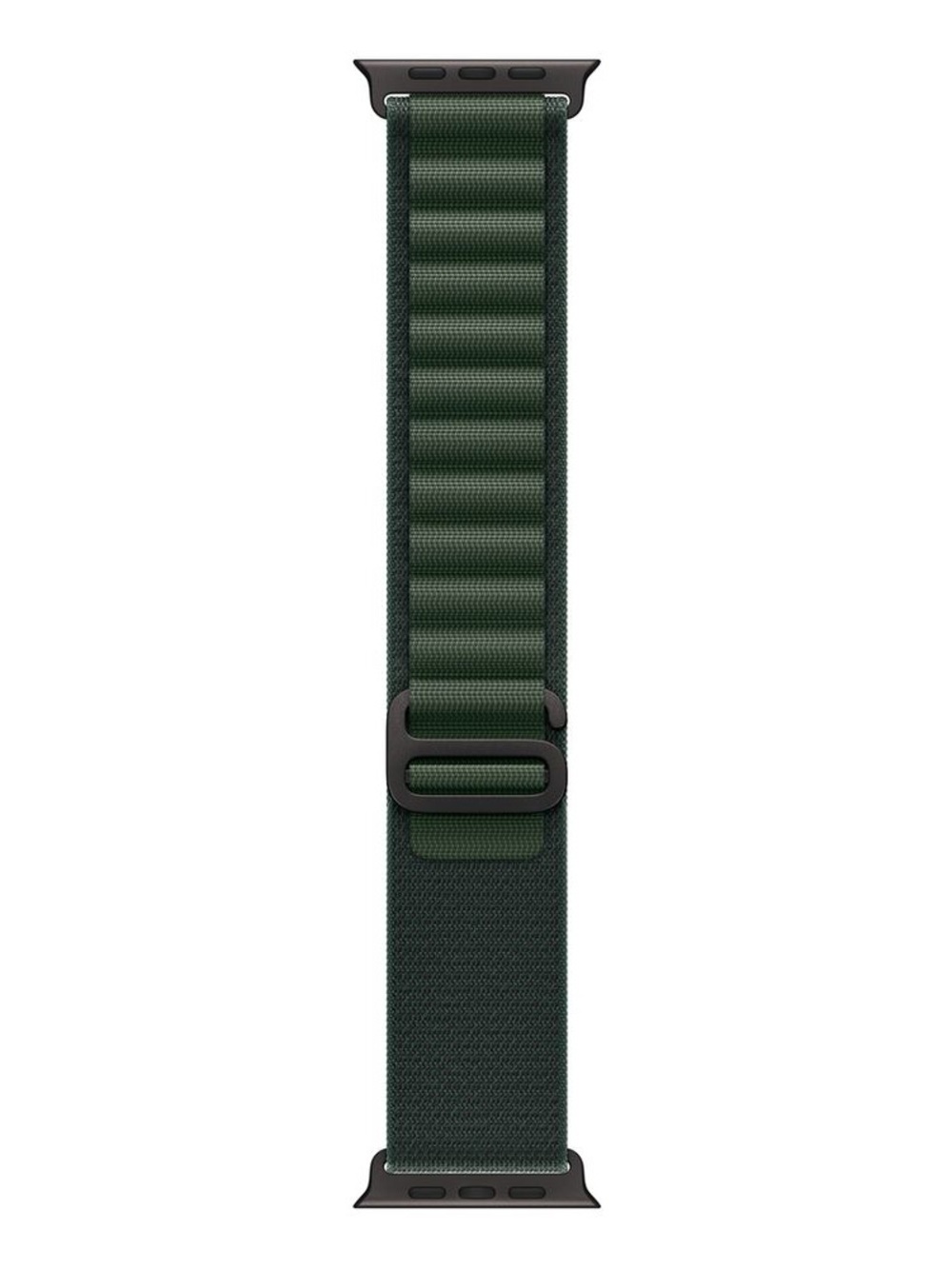 49mm Dark Green Alpine Loop - Medium -  Black Titanium for Apple Watch